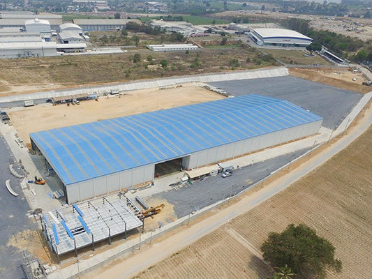 Costruzione di acciaio leggero magazzino facile trasporto rapida costruzione