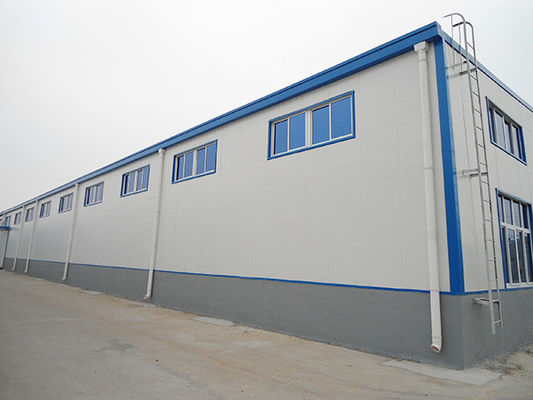 Edifici modulari prefabbricati con finestre in PVC per officine di magazzino